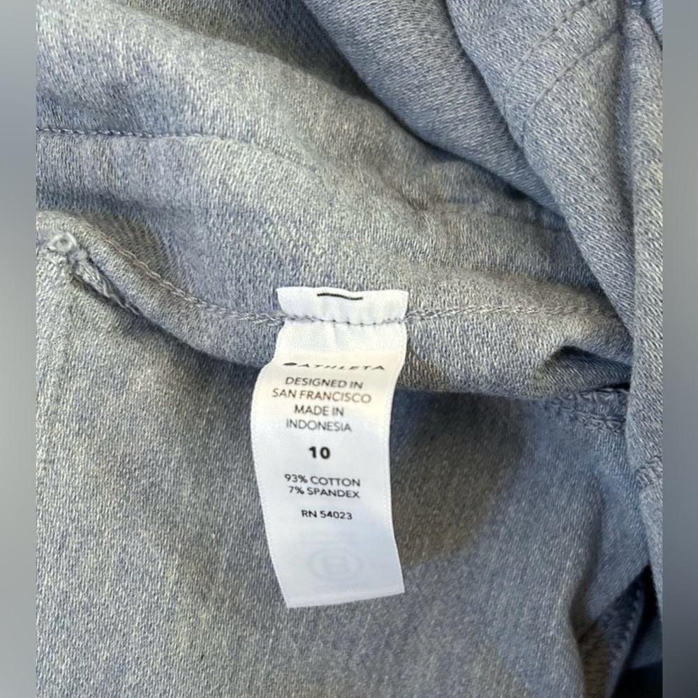 Athleta Light Blue Wide Leg Cropped Pants - Picture 7 of 8